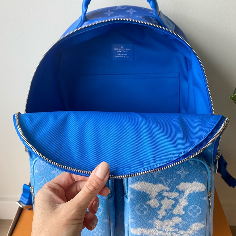 RARE NWT💙Louis Vuitton limited edition Virgil Abloh Clouds multipocket backpack - Picture 8 of 16